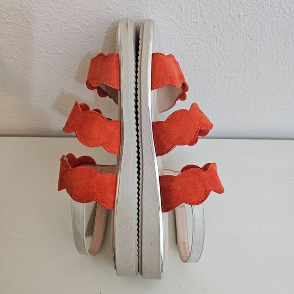 BeautiFeel Womens Sz US 10 41 Cleo Coral Strappy Leather Sandal Comfort Shoe - Picture 7 of 11